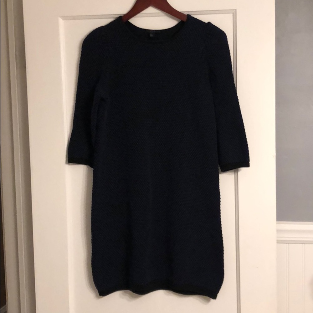 Cos Navy Fitted Dress